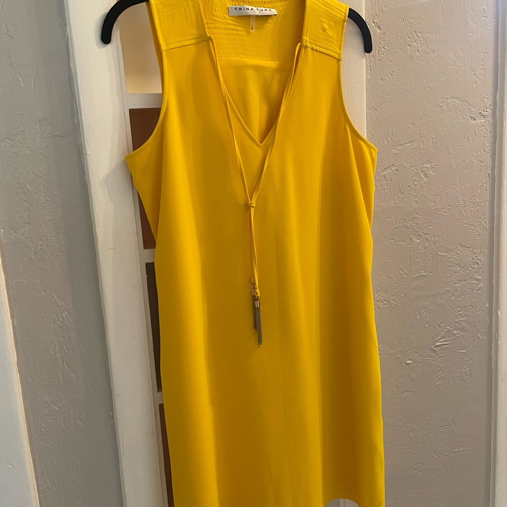 Trina Turk Sunlit Yellow Midi Dress